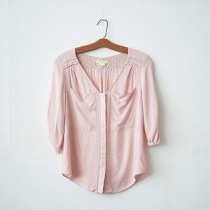 Edme & Esyllte Blush Pink Top